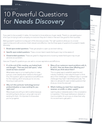 10 Powerful Questions for Needs Discovery