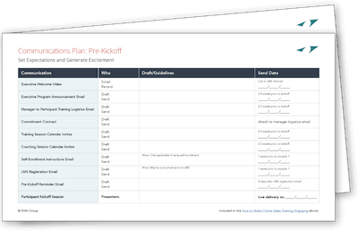 Communications Plan Template