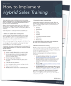 How to Implement Hybrid Sales Training PDF