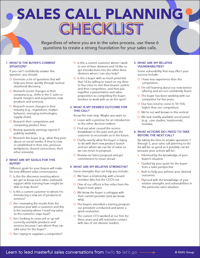 Sales Call Planning Guide