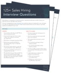 Sales Hiring Interview Questions PDF