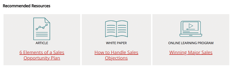 Assessment recommended resources