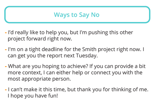 How to say no without putting people off