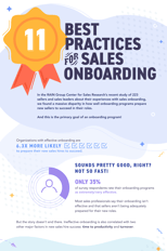 11 Best Practices for Sales Onboarding