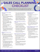 Download Now: Sales Call Planning Checklist