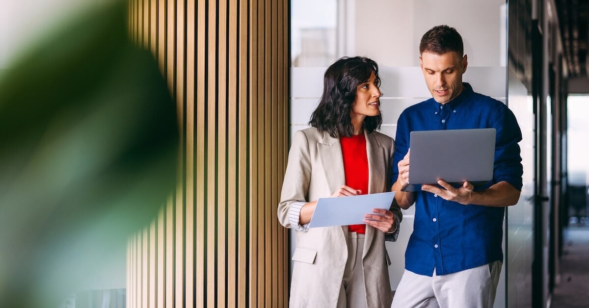 A sales coach discusses the results of an AI conversation roleplay with a seller.