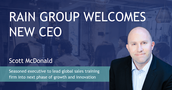 RAIN Group Appoints Scott McDonald as Chief Executive Officer